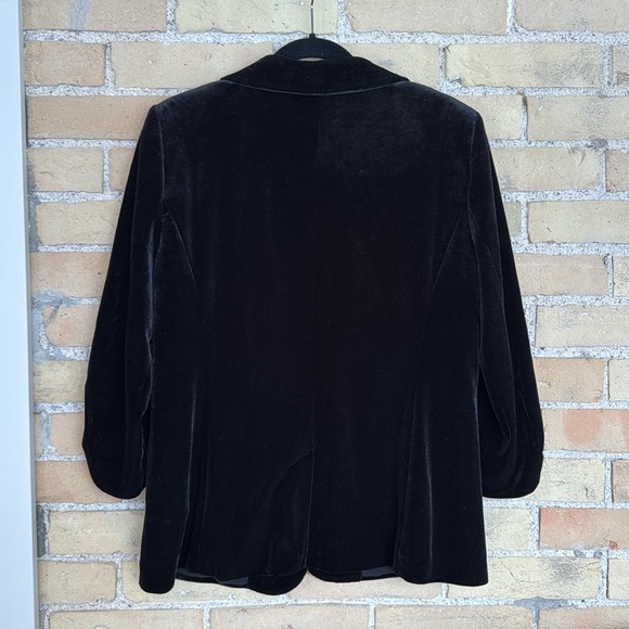 Renuar Black Velvet Women's Blazer - Picture 3 of 3